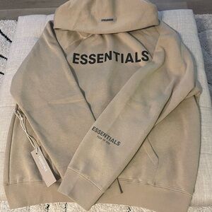 Essentials Beige Hoodie XL NWT